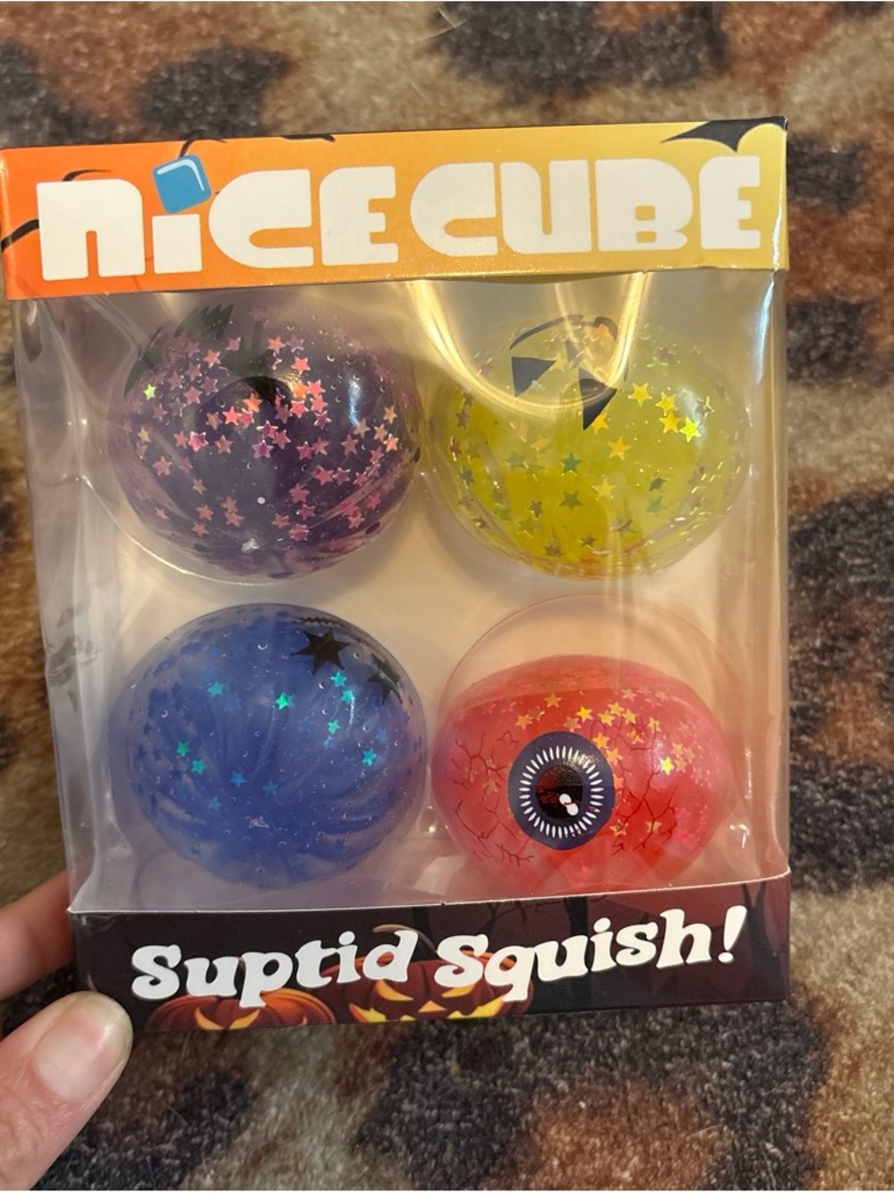 Nicecube Halloween Suptid Squish Star Glitter squishy pack